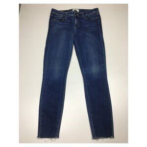 PAIGE Orson Wash Verdugo Ankle Raw Edge Hem 5 Pocket Logo Hardware Jeans